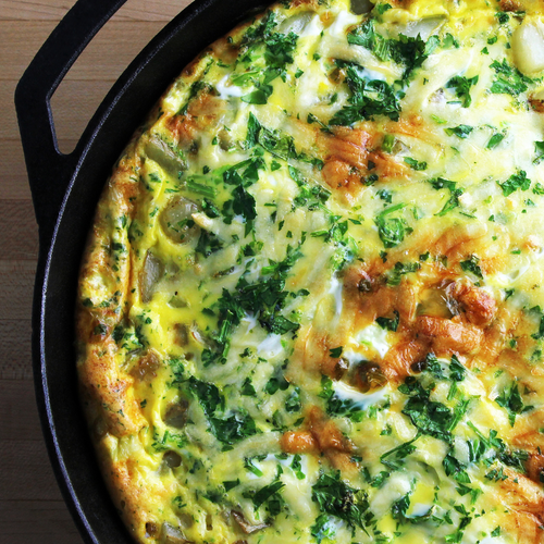 Quiche met groene asperges en zalm