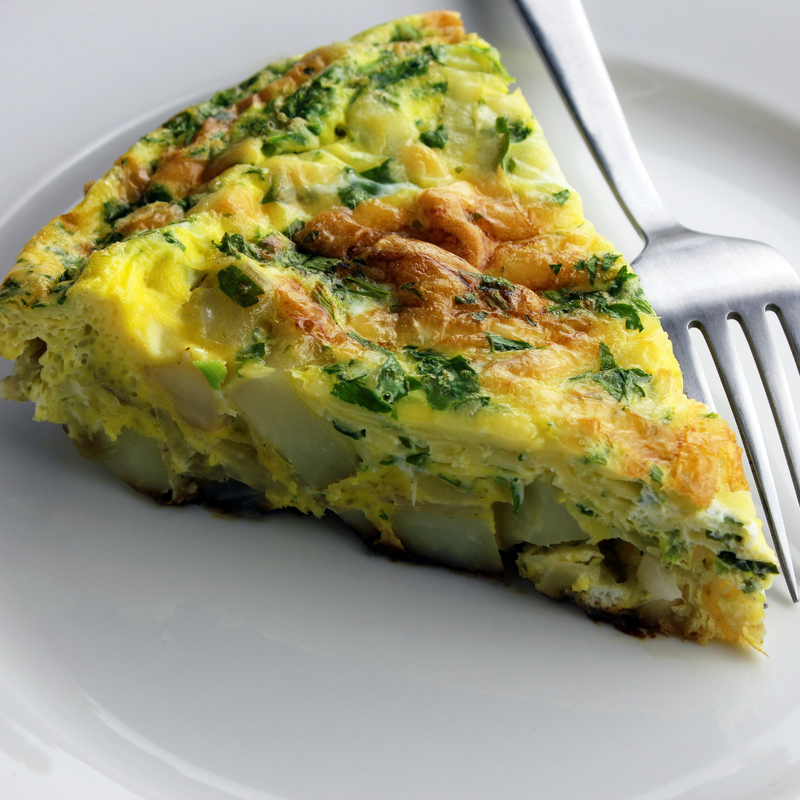 Quiche met groene asperges en zalm