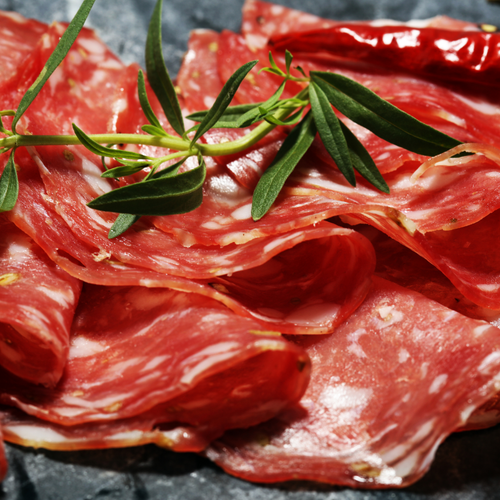 Pappardelle met venkel, tomaat en pikante salami