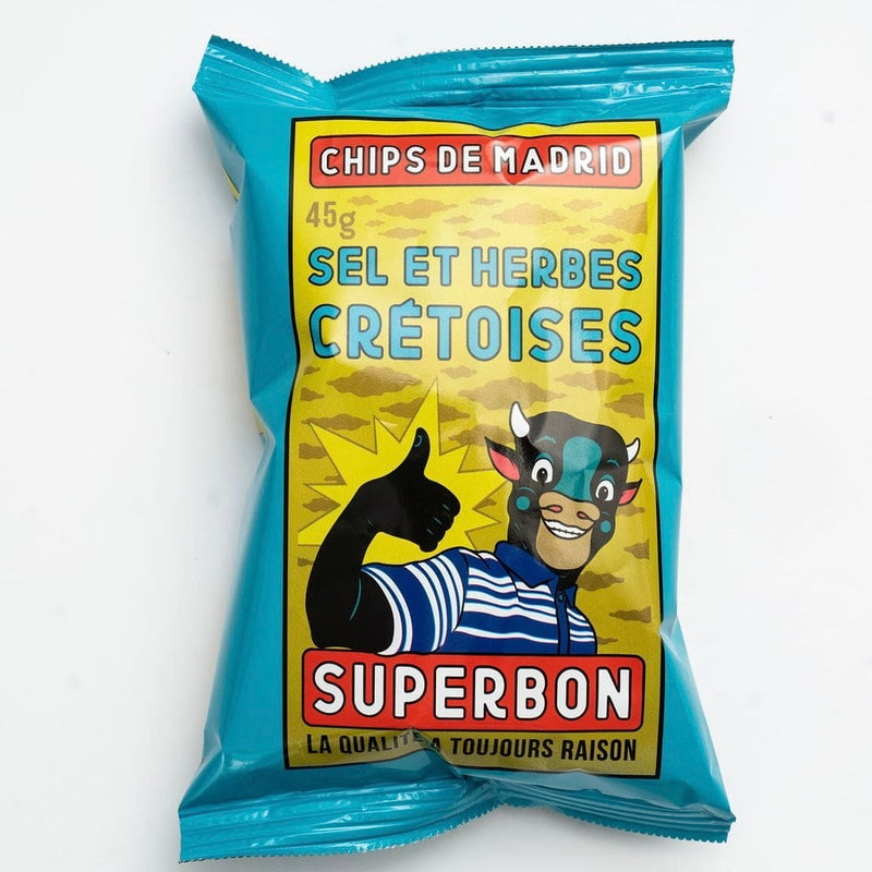 SUPER BON chips met Kretenzische kruiden